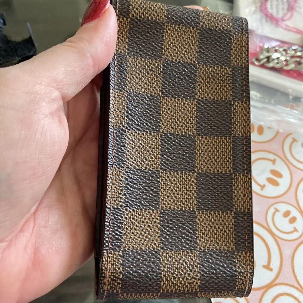 LV Epi Cigarette Case impeccable condition with new silver chain in original box